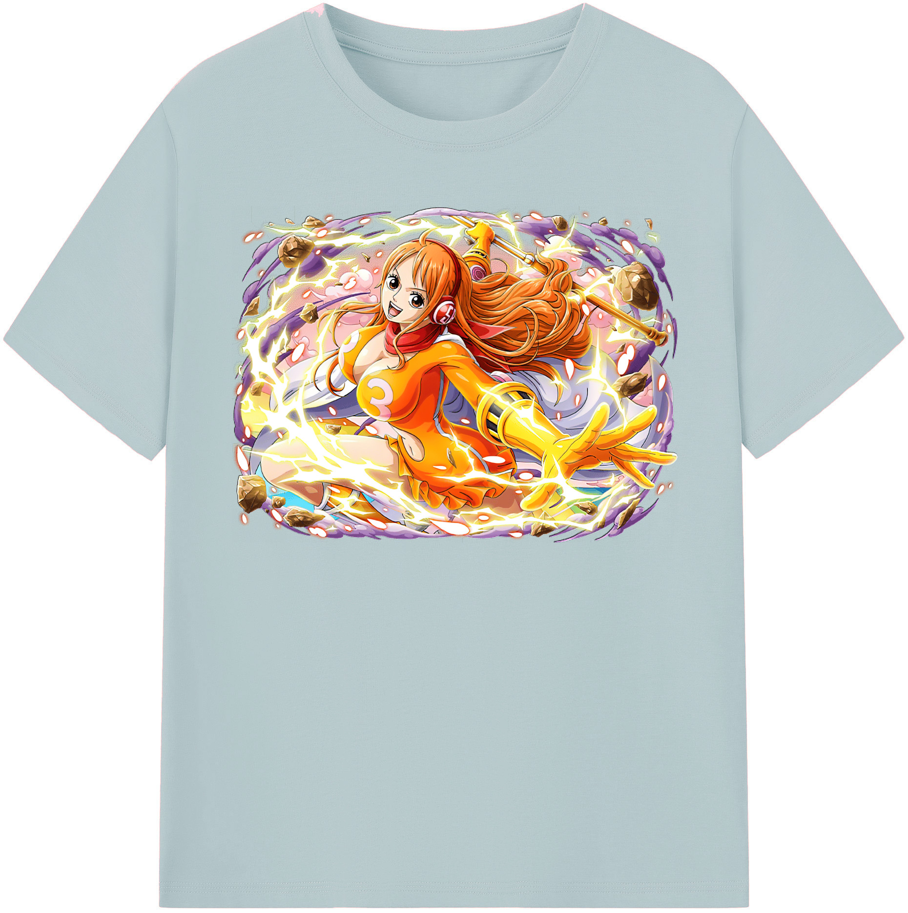 ワンピース ナミ ONE PIECE Nami 綿100％半袖Tシャツ（フロントプリント）